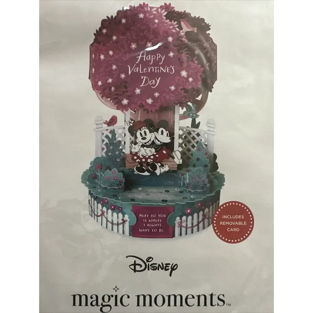 Valentine’s Day Magic Moments Pop Up Disney Mickey And Minnie Greeting Card